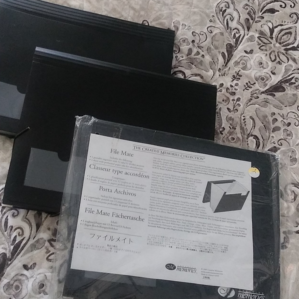 🏵3 creative memories file mate organizers🏵